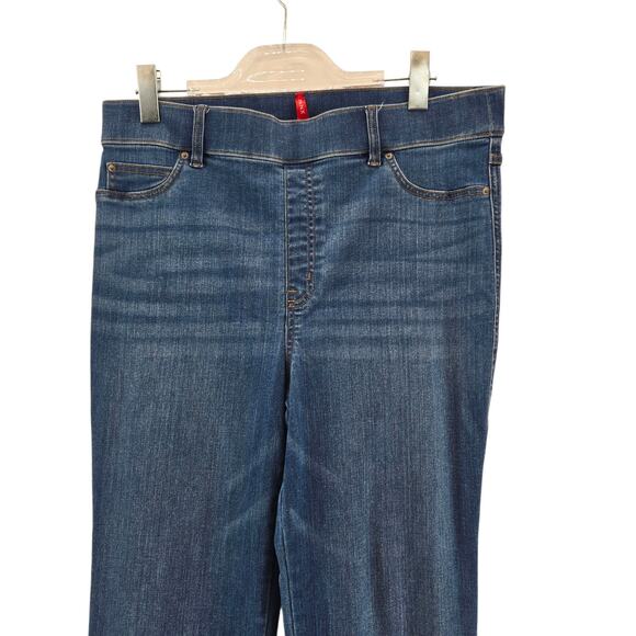 Spanx Jeans Womens XL High Rise EveryWear Flare Pull On Stretch Tall Comfort - Picture 4 of 11